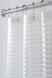 180180cm Heavy Duty 3D Eva Clear Shower Curtain Liner Set for Bathroom Waterproof Curtain8535685