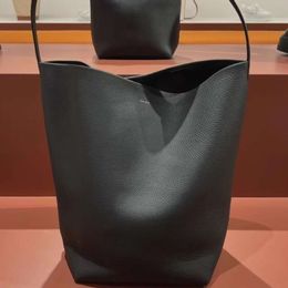 The row genuine leather bucket bag for women's underarm niche design commuting computer bag tote bag handbag shoulder bag high quality