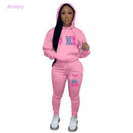 Plus Sizes S-5XL Designer Tracksuit Women Two Pieces Set Personalized Printed Casual Fashion Sweater Pants Fall Clothes Ladies Sportwear