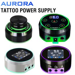 Machine Aurora 2 Tattoo Power Supply for Coil & Rotary Tattoo Hine Pen Battery Aurora 3 Upgrade Dual Output Lcd Full Touch Tft Screen