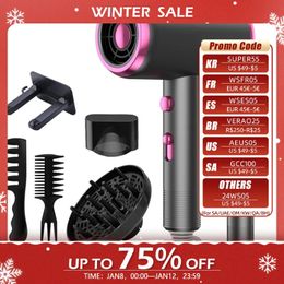 Hair Dryer with Diffuser Blow Dryer Comb Brush 1800W Ionic Hair Dryers with DiffuserConstant Temperature Hair Care Without Dama 240110