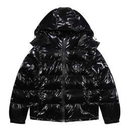 Masculino para baixo parkas topo trapstar casacos masculino feminino bordado brilhante preto irongate capuz destacável jaqueta de inverno de alta qualidade 2024