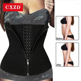 Women's Shapers CXZD Women Sauna Sweat Belt Weight Loss Waist Trainer Body Shaper Corset Shapewear Flat Belly Slimming Sheath Tummy Trimmer