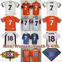 Custom S-6XL 1960-1999 Throwback Football 7 John Elway Jersey Stitch 49 Dennis Smith 65 Gary Zimmerman 24 Champ Bailey 77 Lyle Alzado 44 Floyd Little