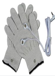 Silver Conductive Gloves for Use with acupuncture EMSTens Machine electronic stimulators massage electrode goloves with cable 21606490