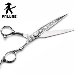 FnLune Tungsten Steel Professional Hair Salon Scissors Cut Barber Accessories Haircut Thinning Shear Hairdressing Tools 240110