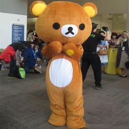 2019 Janpan Rilakkuma bear Mascot Costumes Adult Size bear cartoon costume high quality Halloween Party 186x