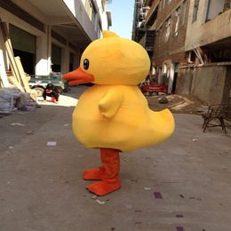 2018 Factory Big Yellow Rubber Duck Mascot Costume Cartoon Performing Costume 297c