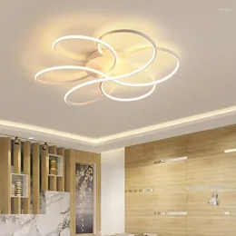 Ceiling Lights Modern LED Chandelier For Living Room Bedroom AC85-265V Study Lustre Luminaire Dimming Home Lighting