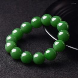 Strand Authentic Natural Hetian Jade Bracelet For Couples - Exquisite Bead Hand Strap Good Fortune And Happiness