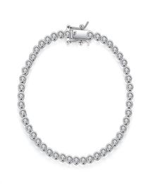 hip hop tennis diamonds chain bracelets for men fashion luxury copper zircons bracelet 17cm 19cm golden silver chains jewelry9474180