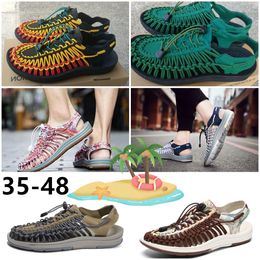 Hemp Rope Woven Sandal Slipper Designer shoes sandals Fashion Elegant Simple Material Flat Comfortable knit woven shoe mans womens EUR35-48