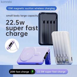 Cell Phone Power Banks Portable Back Backup Battery Macsafe Powerbank Power Bank for Magsafe iPhone Wireless Phone Charger for iPhone 14 13 12 11L240111