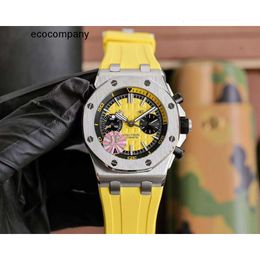 watch High quality aps luxury mens watches ap watch fruit royal oak chronograph menwatch F7N4 orologio automatic mechanical supercolen cal3124 rubber strap uhr mon