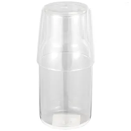 Water Bottles Carafe With Tumbler Glass Cold Bottle Cup Sets Bedside Pitcher High Temperature Resistance