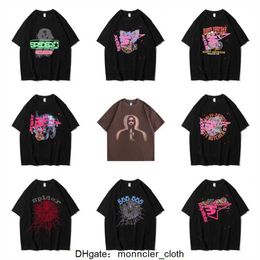 Men's TShirts ss Young Thug Sp5der 555555 Tshirt Men Women High Quality Puff Print Spider Web Pattern T Shirt Top Tees 230331 TRU2