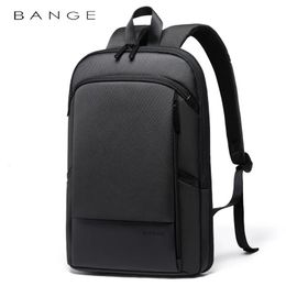 BANGE Men Business Waterproof 156 Laptop Backpack Fashion Male Classic Travel Moto Biker Light Scalable Shoulder Bags 240110