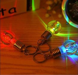 SXI 50pcslot novelty white led bulb lighting mini gift acrylic colour changing keychain night lamp8642802