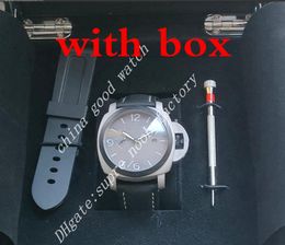 Luxury Factory New WATCH 44mm Black Face Black Leather Strap Super P 2662 Mechanical Automatic Movement Fashion Mens Watches With Origina Box