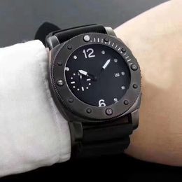 Men's Watch Top Brand Luxury Fashion Mechanical Watch Black Face Dial Silver Steel 01