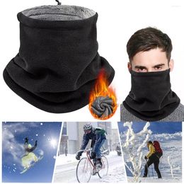 Bandanas Fleece Neck Warmer Multifunction Soft Sports Scarf Windproof Winter Gaiter Adjustable Cold-Proof Bandana For Camping Hiking