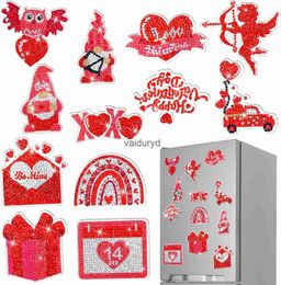 Diamond Painting 12pcs/Set Valentines Day Diamond Painting Magnets for Refrigerator DIY Fridge Magnets Diamond Art Refrigerator Magnets Kitsvaiduryd