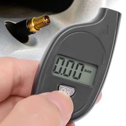 New Mini Keychain Style Tire Gauge Digital Lcd Display Car Tire Air Pressure Tester Meter Auto Car Motorcycle Tire Safety Alarm Tool