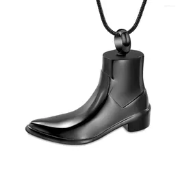 Chains IJD10067 Boot Shape Cremation Keepsake Necklace Stainless Steel Pendant For Ashes Urn Memorial Women Jewellery