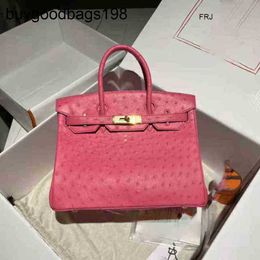 Designer Bags Handbags Family HigSense Lipstick Ostrich Handbag 3025mini Togo Hand Skin Lychee StripeDMQ6 Have Logo