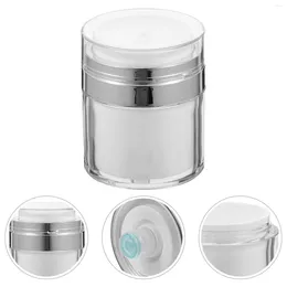 Storage Bottles Airless Pump Bottle Dispenser: 2Pcs Refillable Vacuum Container Makeup Atomizers For Hand Cleaning Travel