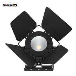 SHEHDS New LED 200W Cool&Warm White 2in1 COB Light New Aluminium Frosted Material Lens for DJ Bars Clubs Wedding Party