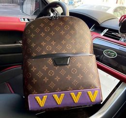 Высококачественный дизайнерский рюкзак. Роскошный дизайнерский рюкзак. Женские и мужские дорожные рюкзаки. Классические рюкзаки из холщовой паркетной кожи с принтом и покрытием.