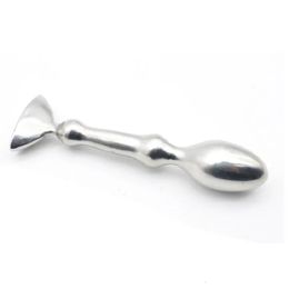 Stainless steel Prostate massager G-spot Metal Anal beads Hook Butt Plug Wearable Adult unisex Sex toy for men women 240110