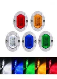 Emergency Lights 10Pcs 12V Truck Trailer Side Lorry LED Light For Boat Signal Lamp Bus Car External Clearance Lamps Red Blue Amber4203556