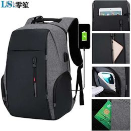 Laptop Cases Backpack Waterproof Business 15.61617inch Laptop Backpack Women USB Notebook School Travel Bags Men Anti Theft School Backpack Mochila YQ240111