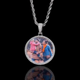 Necklaces Customised Photos Necklaces Engraving Name On Back Pendant Necklace For Women Men Memories Rock Jewellery For Valentine's Day Gift