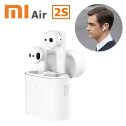 Earphones Original Xiaomi Wireless Headphones Air 2S Mi Call Noise Cancelling Music Sports Game LHDC Bluetooth Compatible Earphone With Mic