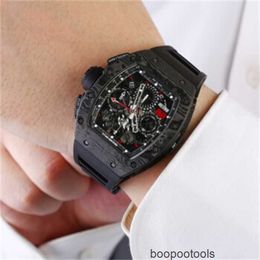 RichardMiler Luxury Wristwatches Mechanical Watch Chronograph Richardmill RM1102NTPT Limited Edition GMT Two Times Mens Fashion Leisure Business Sports T N0QT