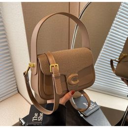 Women's Leather Shoulder Bag Trend Brand Small Square Bags Luxury Designer Handbag Fashion Messenger Bags