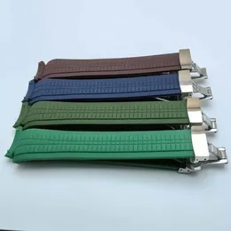 Watch Bands Accessories Strap Buckle 22mm Rubber Various Colors Available