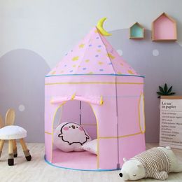 Kid Tent Play House Toys Portable Castle Children Teepee Play Tent Ball Pool Camping Toy Birthday Christmas Outdoor Gift 240110