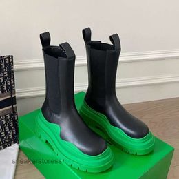 10cm Designer Boot Botteega Venetas Boots 2024 Botega Family b New High Version Couple Large Thick Soled Chimney Green Tube 16cm 22cm 1 Zz2z