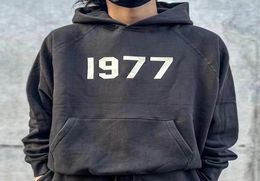 Felted Letterings Hoodie Mens Casual Oversize Fleece Hoodies Pullovers Jumpers Men Women Hip Hop Streetwear MG2200313983838