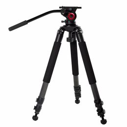 Monopods Milibo Carbon Fibre Tripod Monopod for Professional Digital Dslr Camera Camcorder Heavy Capacity Stand Tripod Max Height 170cm