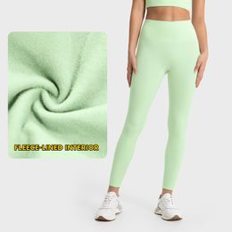 Warm Yoga Clothes Gym Workout Running Tights High Waist Sports pants, Yoga Pants for women, women's Leggings, Autumn And Winter Plus Velve Joggers For Women LU-MELUCK