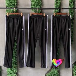 Pantaloni da uomo 2021 Bla Aghi Pantaloni Uomo Donna Bianco Banda Laterale Farfalla Ricamo Nastro Aghi Tra Pantaloni High Street Pantaloniyolq