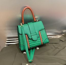 Factory outlet womens shoulder bag 8 elegant ladies crocodile handbag this year popular embossed leather backpack sweet lady contrast fashion handbags 918#