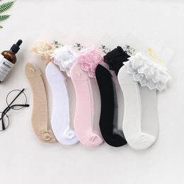 Women Socks Women's JK Short Tube Lolita Summer Thin Japanese Hollow Lace Card Silk