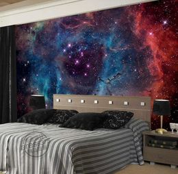 Gorgeous Galaxy Wallpaper Nebula Po wallpaper Custom 3D Wall Murals Children Bedroom Living room Shop Art Wedding Room decor St5944405