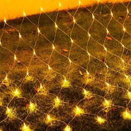 118.11x78.74inch LED Outdoor Fishing Net Light, Festoon Garden Decoration Outdoor Street Garland Wedding Party New Year Christmas Light